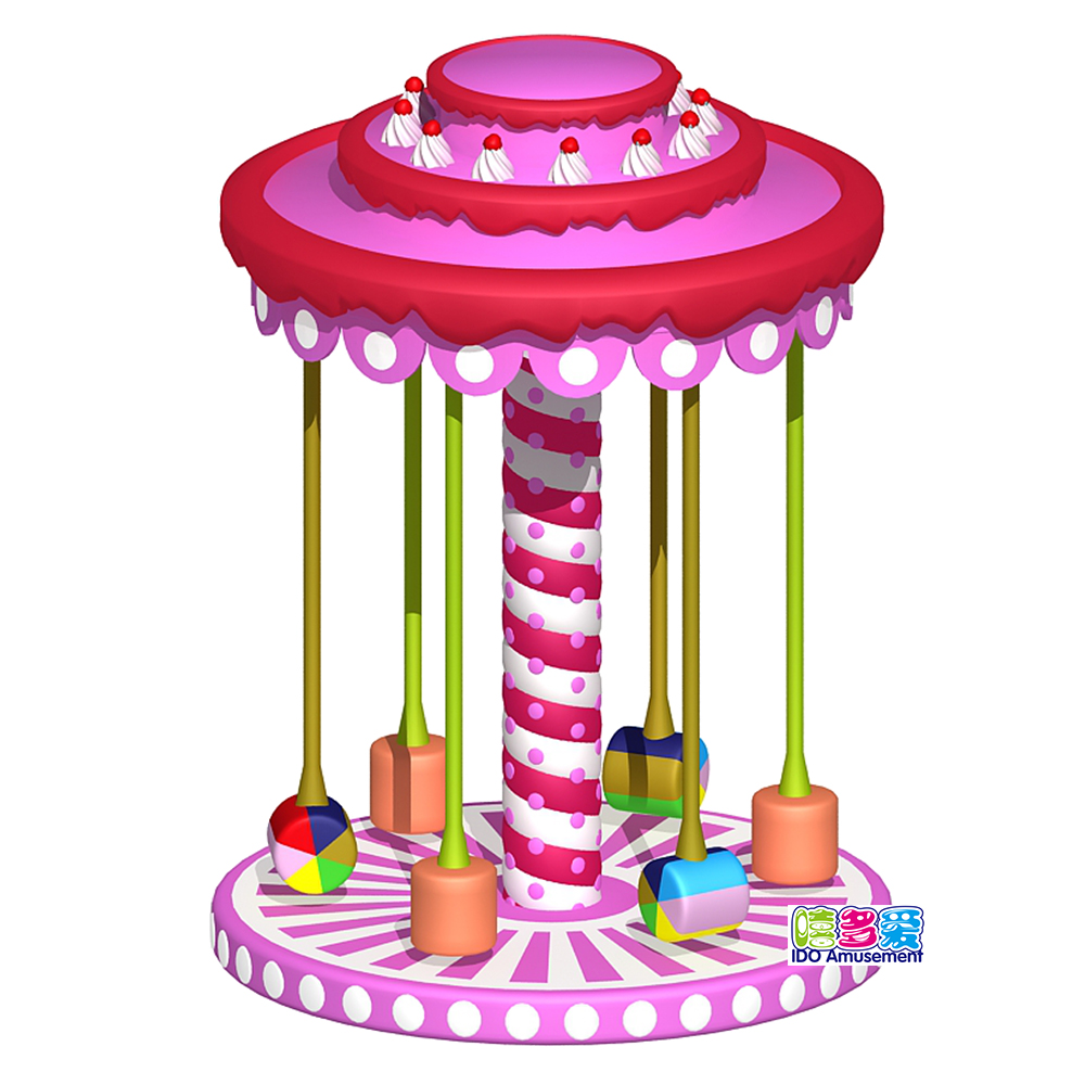 Kids Electric Rotating Sweet Candy Cake Turntable Indoor Playground Soft Play Equipment