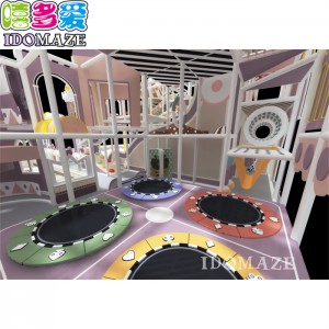 TUV Certified China Manufacturer Indoor Playground Equipment Castle Theme Naughty Castle Plastic Indoor Playground