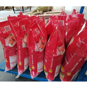 Thailand project of 5-10kg jasmine rice premade pouch rotary bagging packaging machine