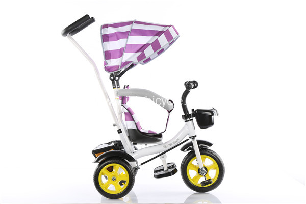 Durable Baby Tricycle with Brake and Shadow