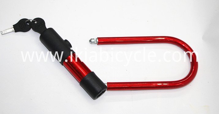 Red Color U-lock Bicycle Lock