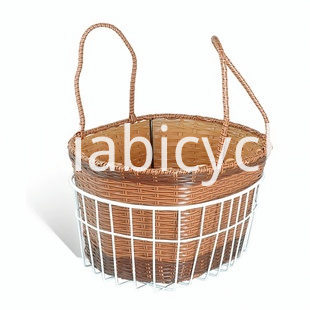 Wicker Dog Bicycle Basket