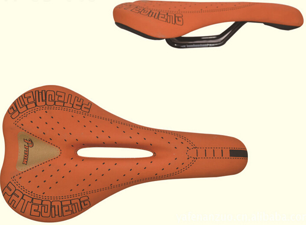 Bicycle Saddle with Leather Cover