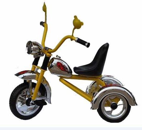 Cute Kid Tricycle Soild Gold Color