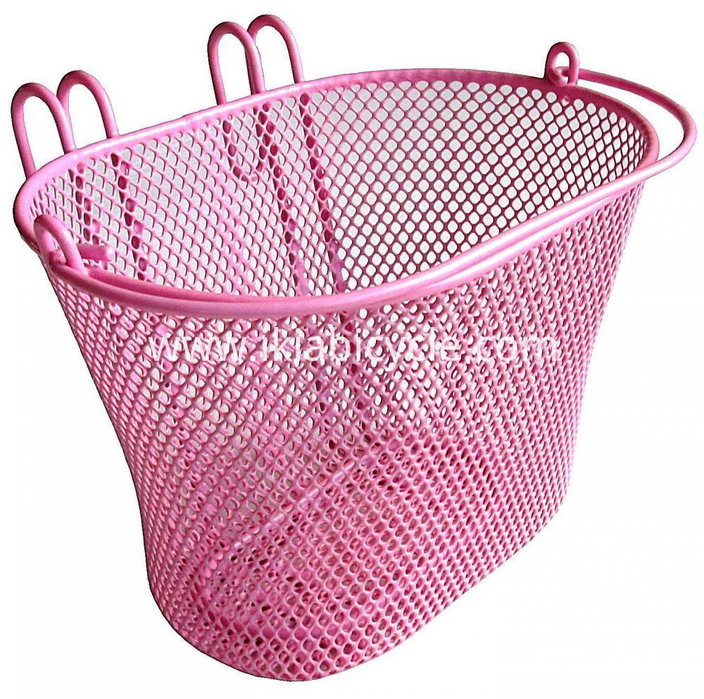 New Design Pink Color Basket for Bicycle