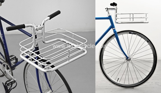 Beautiful Minimal Bike Basket Built Into Handlebars
