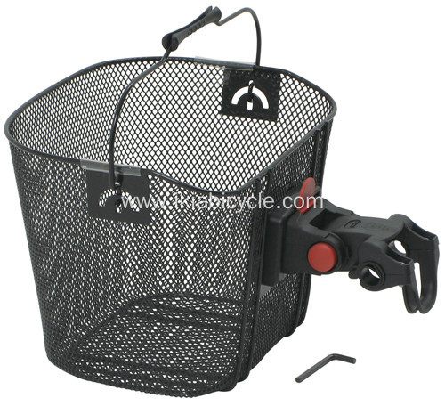 Steel Material Black Color Bicycle Basket