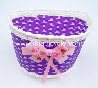 Weaving Basket Plastic Basket for Bike