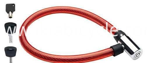 Red Color WIre Lock with 3 Keys