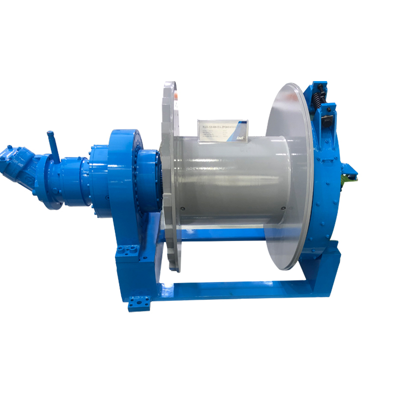 hydraulic winch with inner expansion and outer holding