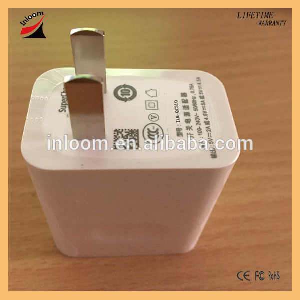 Factory Supercharge 5V2A 4.5V5A 5V4.5A USB Quick Charger with US Plug