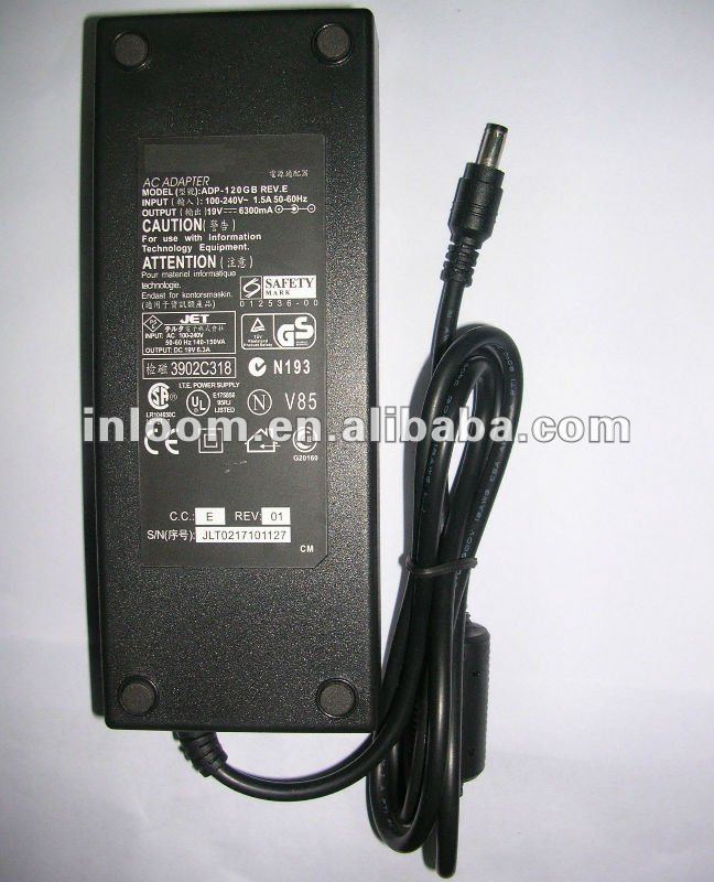19V 6.3A laptop charger 120W