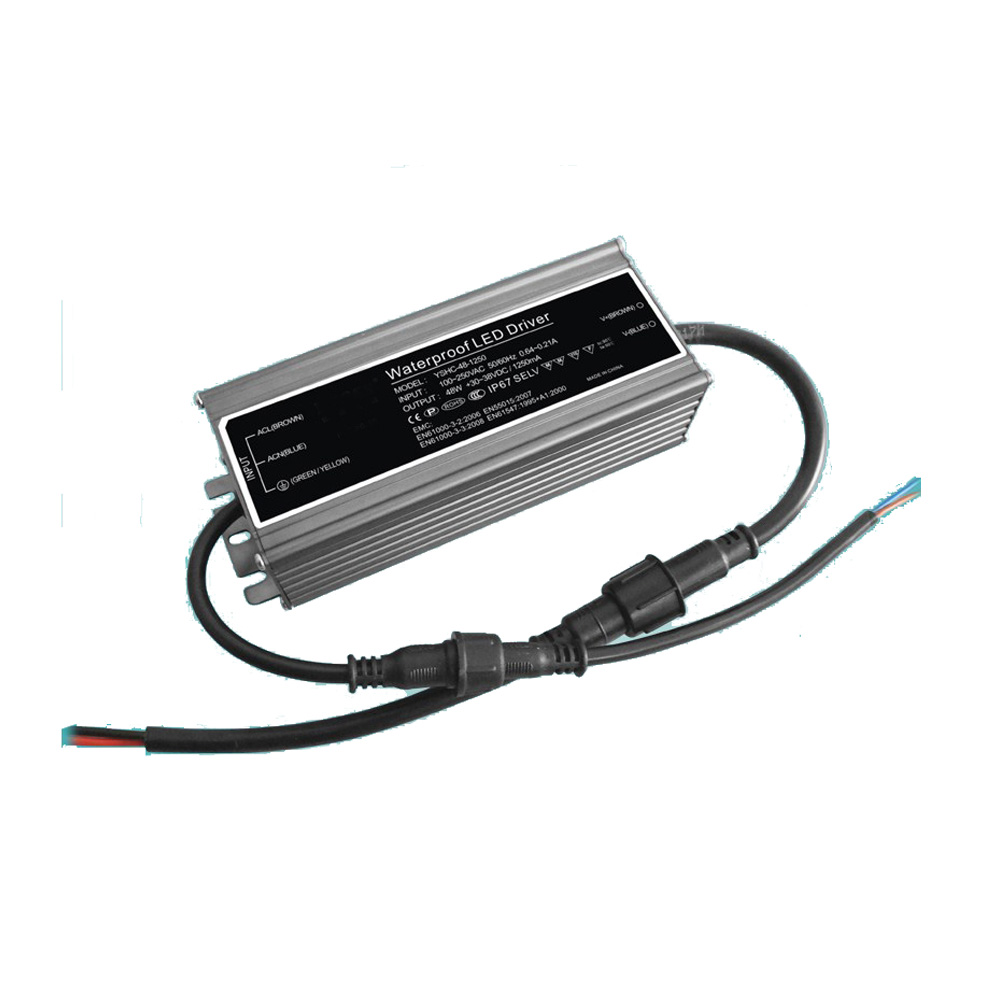 CE FCC SAA 1-100W Waterproof constant current LED driver, LED switching power supply
