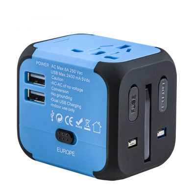 5V CE FCC ROHS SAA dual USB travel adapter socket adapter