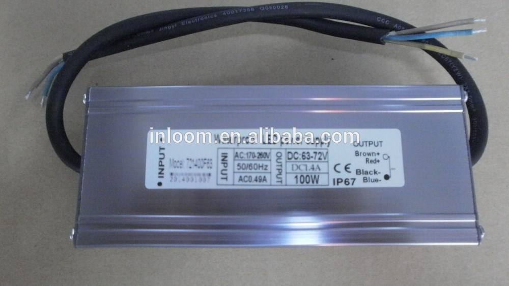 Constant voltage IP67 waterproof power supply 100w led driver
