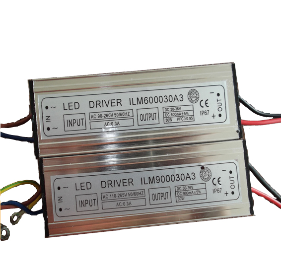 Hot selling waterproof constant current LED driver 600mA 30W