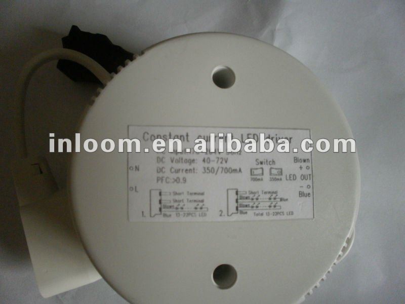 50W 350ma,700mA dual output constant current waterproof LED driver