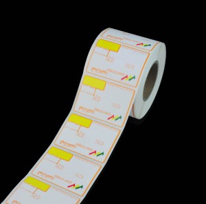 58*60mm supermarket label /printed white labels/direct thermal label