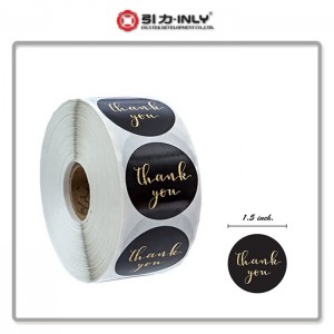 Hot sell Customized China Custom Product Thank you sticker art paper stciker