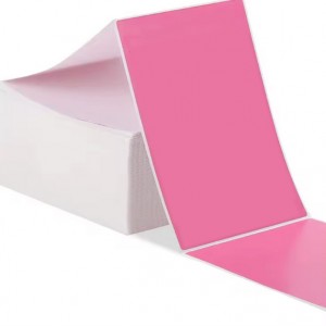 pink 4″ X 6″ Self Adhesive Printer Direct Thermal Shipping Sticker For USPS FBA UPS Ebay 4×6 Inch Fanfold Label