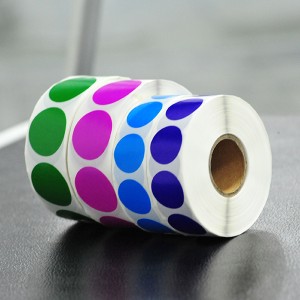 Circle color dot stickers