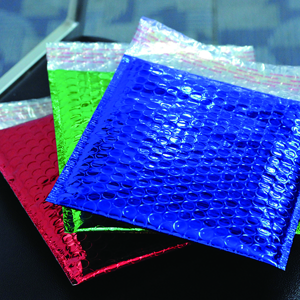 Best-Selling Bubble Cushion Wrap - Color Aluminum foil bubble mailing bag – Inlytek detail pictures