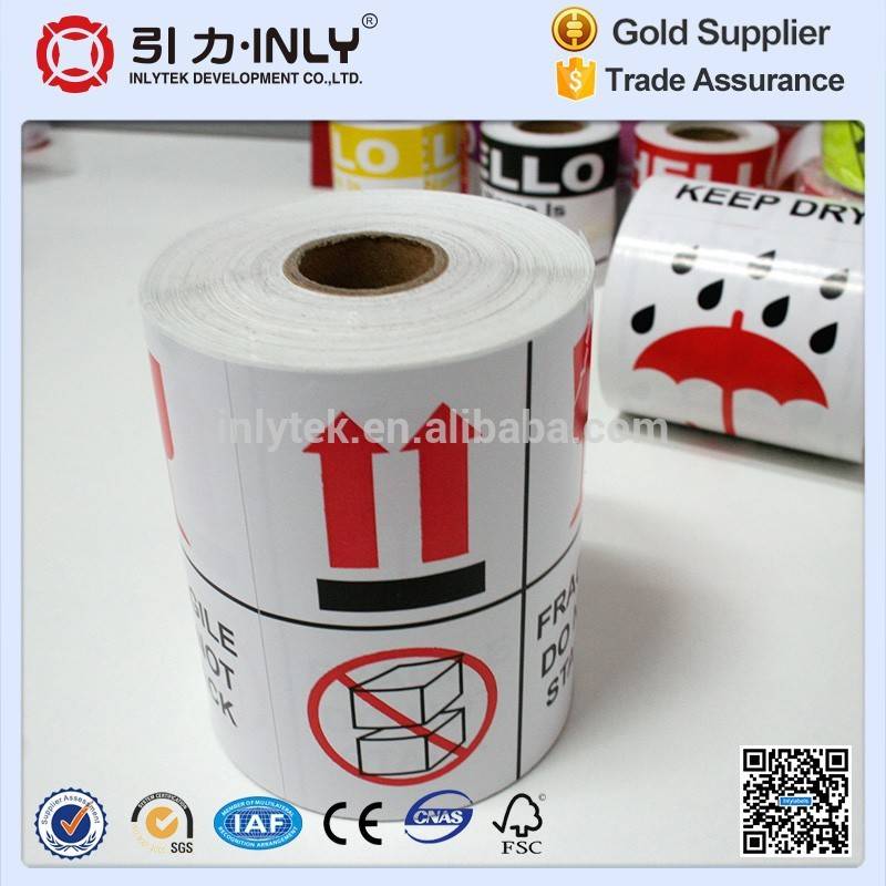 Glossy Art Paper Waterproof Drop Shipping Sticker/Care Label