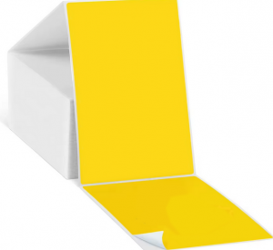 Yellow 4″ X 6″ Self Adhesive Printer Direct Thermal Shipping Sticker For USPS FBA UPS Ebay 4×6 Inch Fanfold Label