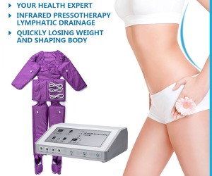 Portable far infrared pressotherapy strong deep lymphatic stimulation massage slimming machine LC519