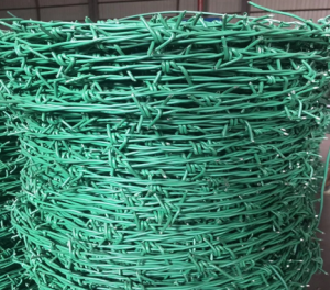 PVC pinahiran At Galvanized Barbed Wire