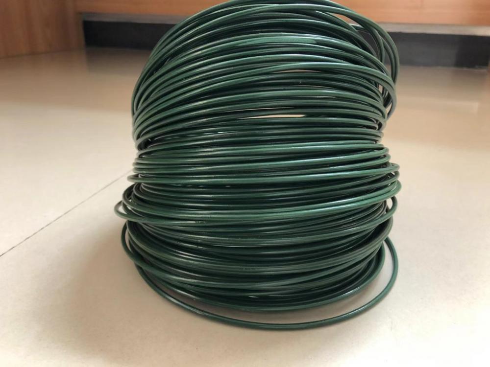 China Supplier 72 Chain Link Fence Canada - Dark Green PVC Coted Iron Wire – Fuhai