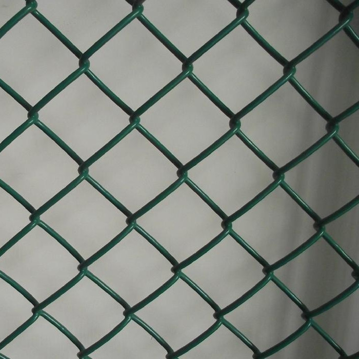 Temno zelena PVC Coated Chain Link Fence