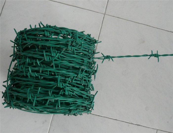 PVC Coated Barbed Wire Fence