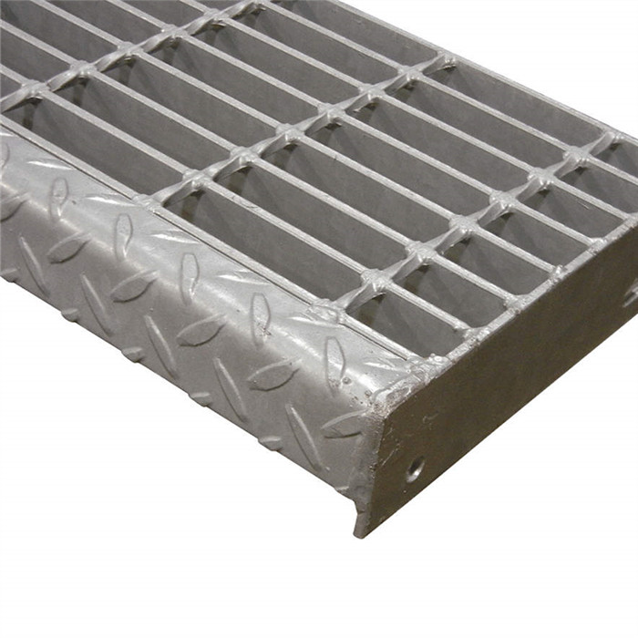 Hot-dip Galvanized Steel Bar Grating Stair Treads