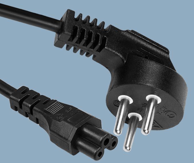 Israel SII 3 Prong SI32 16A Plug to IEC 60320 C5 Power Cord