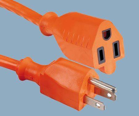 Cord 5-15 15A 125V 3 Conductor Single Outlet Outdoor Extension energjisë