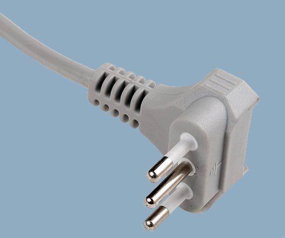 Cheap PriceList for Ul Power Cord -<br />
 Italy CEI 23-16 Right Angle 10A Plug Power Cable - ZHENGBIAO