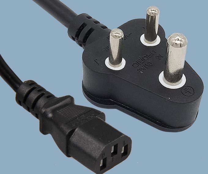 South African SABS SANS-164 Plug To IEC 60320 C13 Power Cord