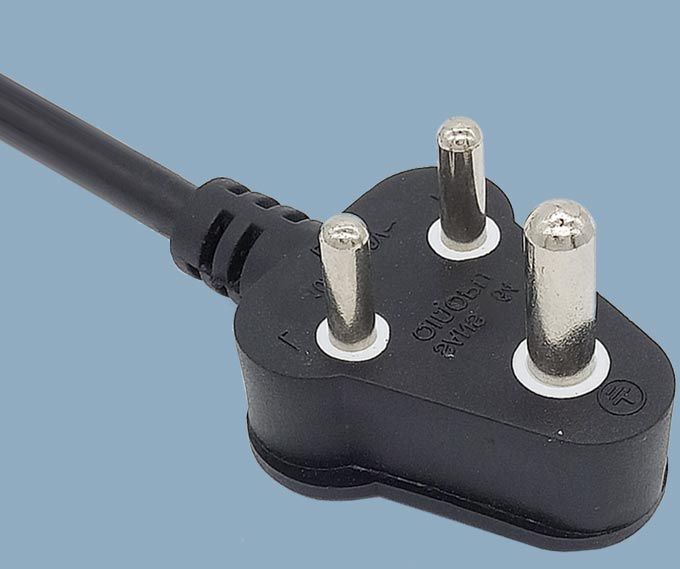 Sul-Africano SABS IEC 60884 SANS 164 não desmontáveis ​​Cord 6A Plug Power