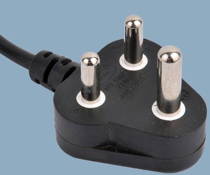တောင်အာဖရိက SABS Sans-164 က Non-rewirable 16A Plug ပါဝါထောက်ပံ့ရေး Cord သည်