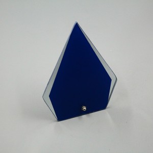Best selling clear glass trophy award for business gift