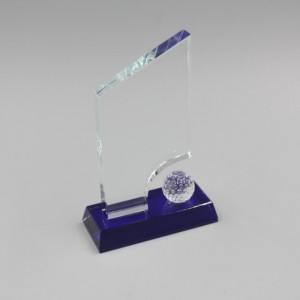 cheap soccer glass trophy with Engraved Logo-GT821732