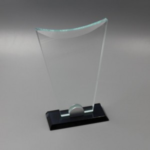 New Arrival logo Engraved glass Trophy Award-GT821746