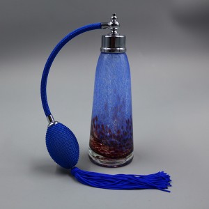abstract painting glass perfume bottle