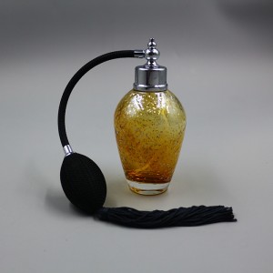 amber color perfume bottle