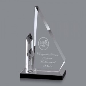 Disesuaikan kaca berkualiti tinggi Traditional Crystal Bagi Award Trophy CT841130