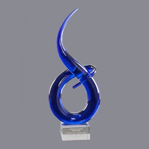 china wholesale sculpture ART GLASS AWARD
