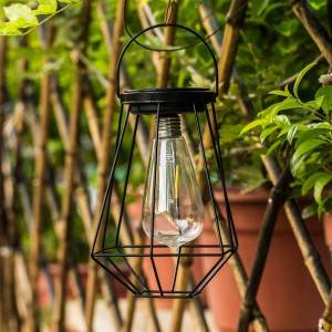 Solar outdoor indoor outdoor home decoration candle with candle holder Led Table Decorative Lantern