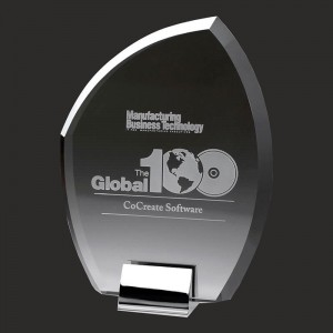 Manufacturer of custom entertainment events Clear Glass Trophy-GT821718