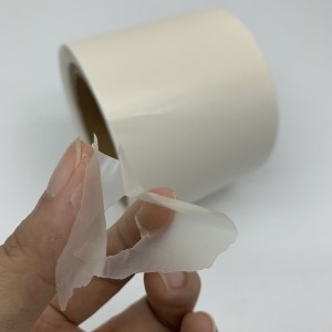 Tamper Proof Semi-transparent Ultra Destructible Vinyl Rolls For Label Printing Materials